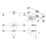 Neomounts - FPMA-D700D6 Brazo de monitor 19-27"
