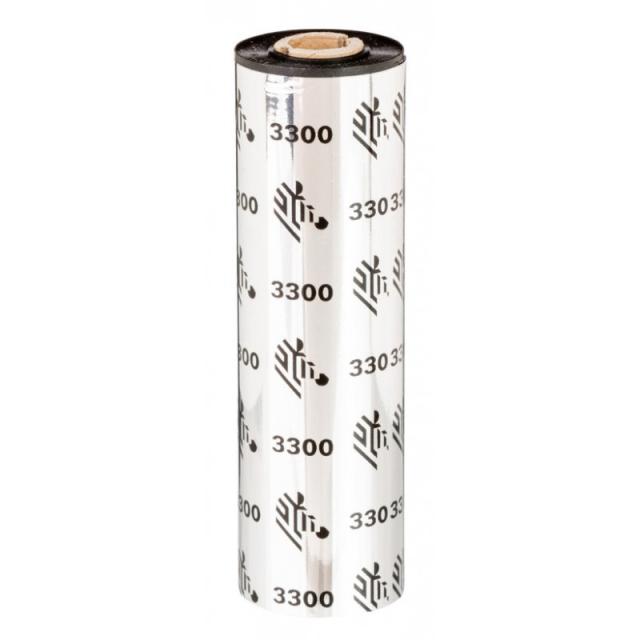 Zebra - 3300 Wax/ Resin cinta térmica 74 m Negro - 03300GS064070