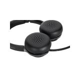 Targus - AEH104GL auricular y casco Auriculares Inalámbrico y alámbrico Diadema Llamadas/Música USB Tipo C Bluetooth Negro