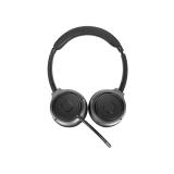 Targus - AEH104GL auricular y casco Auriculares Inalámbrico y alámbrico Diadema Llamadas/Música USB Tipo C Bluetooth Negro