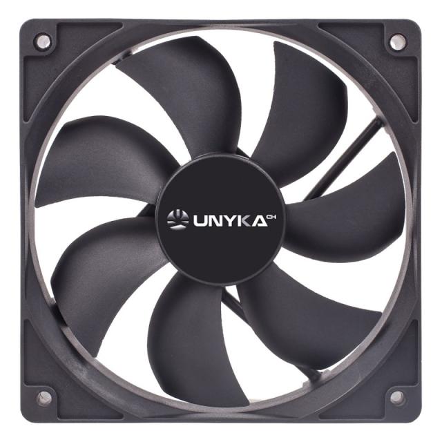 UNYKAch - 51800 computer cooling system Carcasa del ordenador Ventilador 12 cm Negro