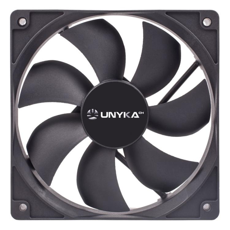 UNYKAch - 51800 computer cooling system Carcasa del ordenador Ventilador 12 cm Negro