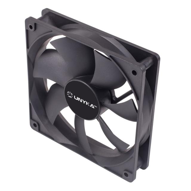 UNYKAch - 51800 computer cooling system Carcasa del ordenador Ventilador 12 cm Negro