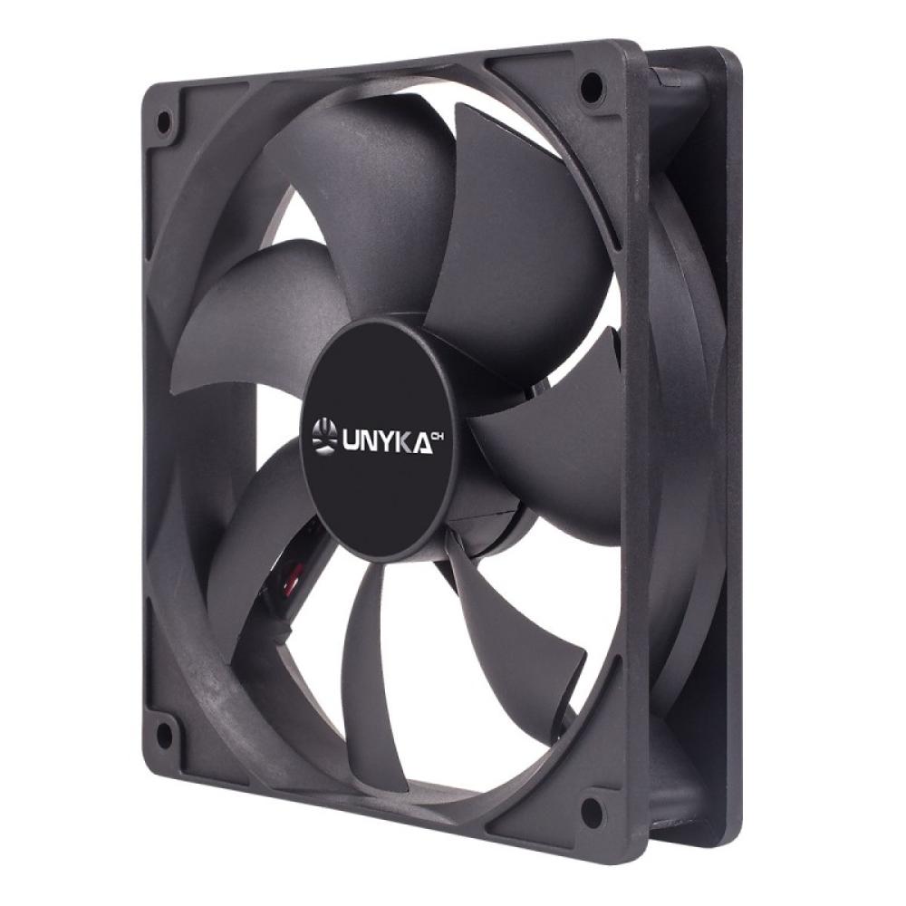 UNYKAch - 51800 computer cooling system Carcasa del ordenador Ventilador 12 cm Negro