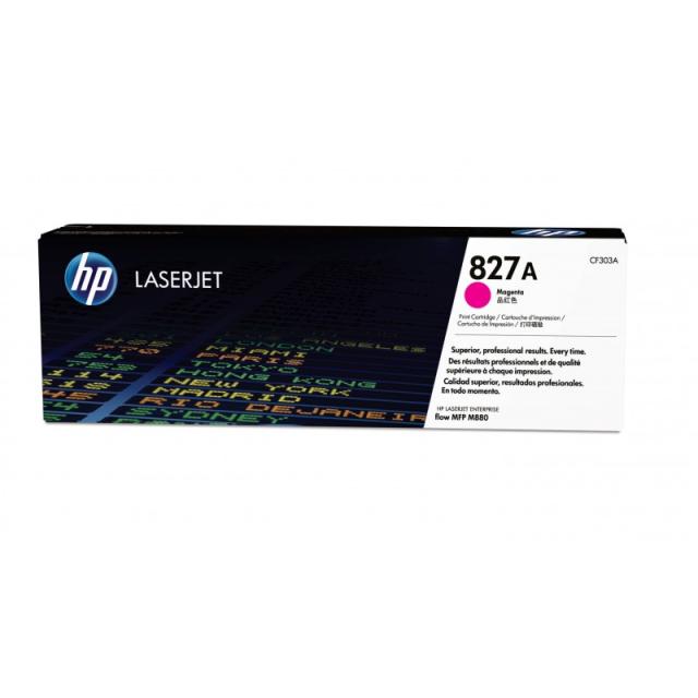 HP - Cartucho de tóner original LaserJet 827A magenta