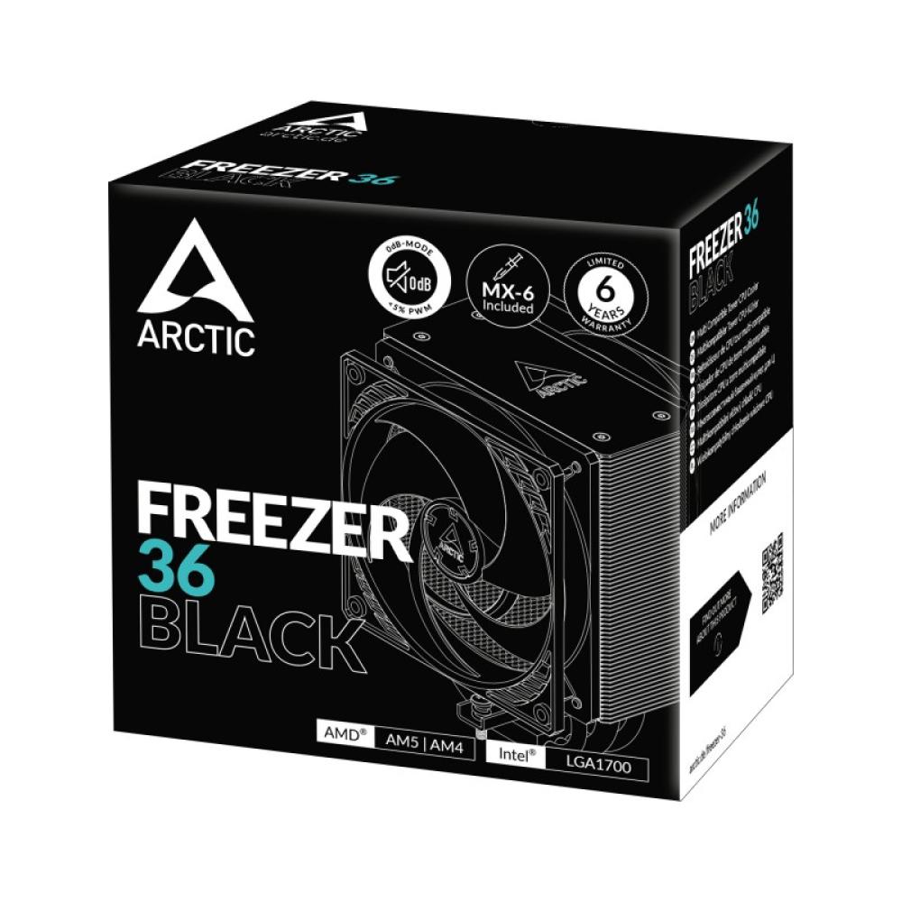 ARCTIC - Freezer 36 Procesador Refrigerador de aire 12 cm Negro 1 pieza(s)
