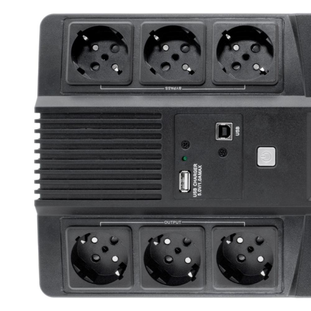 CoolBox - SAI SCUDO3 800VA 480W 3+3 SCHUKOS + SOFTWARE