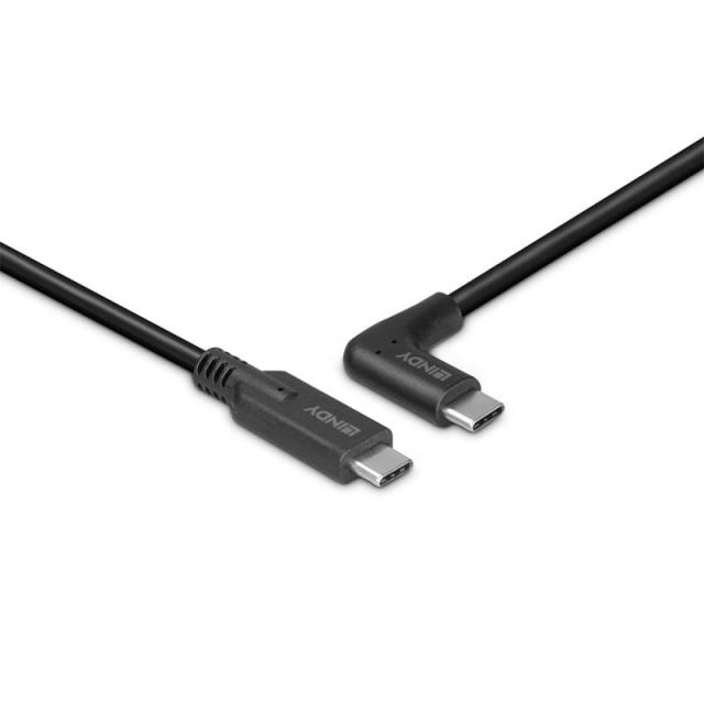 Lindy - 32017 cable USB USB 3.2 Gen 2 (3.1 Gen 2) 0,5 m USB C Negro