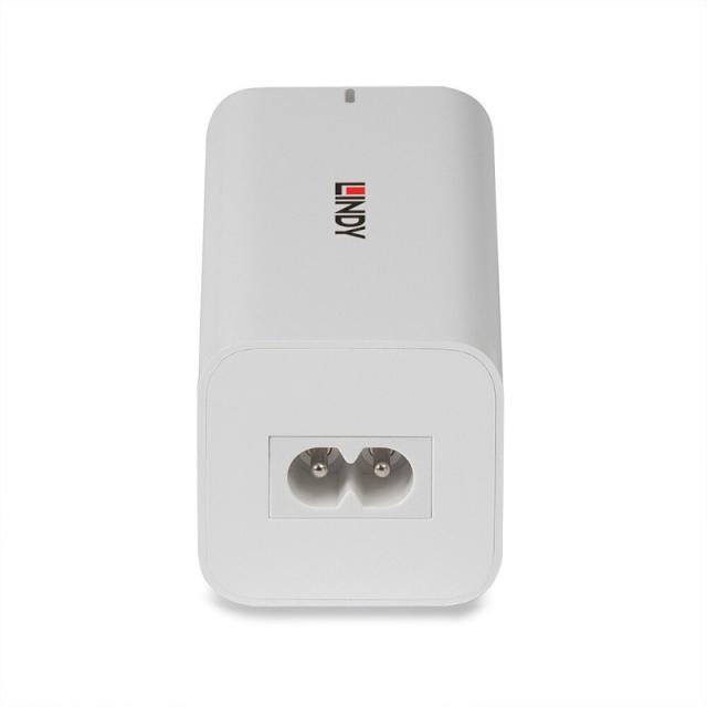 Lindy - 73441 cargador de dispositivo móvil Universal Blanco Corriente alterna Carga rápida Interior