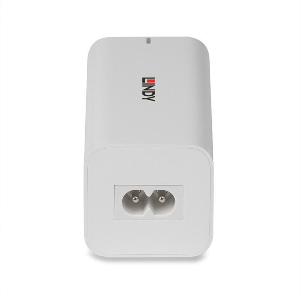 Lindy - 73441 cargador de dispositivo móvil Universal Blanco Corriente alterna Carga rápida Interior