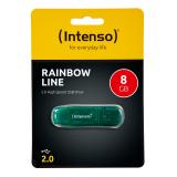 Intenso - Rainbow Line unidad flash USB 8 GB USB tipo A 2.0 Verde