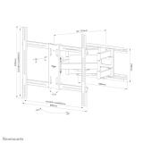 Neomounts - WL40S-950BL18 Soporte de pared robusto 55-110" - movimiento completo