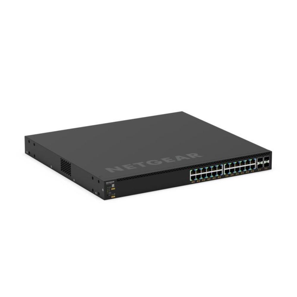 NETGEAR - GSM4328-100AJS Gestionado L3 Gigabit Ethernet (10/100/1000) Energía sobre Ethernet (PoE) 1U Negro