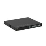 NETGEAR - GSM4328-100AJS Gestionado L3 Gigabit Ethernet (10/100/1000) Energía sobre Ethernet (PoE) 1U Negro