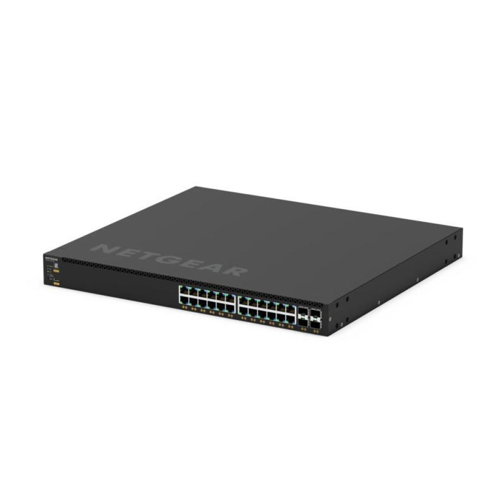 NETGEAR - GSM4328-100AJS Gestionado L3 Gigabit Ethernet (10/100/1000) Energía sobre Ethernet (PoE) 1U Negro
