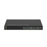 NETGEAR - GSM4328-100AJS Gestionado L3 Gigabit Ethernet (10/100/1000) Energía sobre Ethernet (PoE) 1U Negro