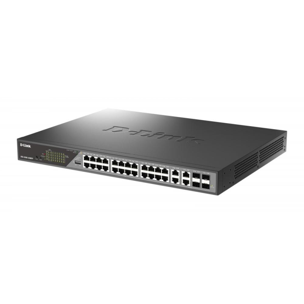 D-Link - DSS-200G-28MPP switch Gestionado L2 Gigabit Ethernet (10/100/1000) Energía sobre Ethernet (PoE) 1U Gris