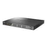 D-Link - DSS-200G-28MPP switch Gestionado L2 Gigabit Ethernet (10/100/1000) Energía sobre Ethernet (PoE) 1U Gris