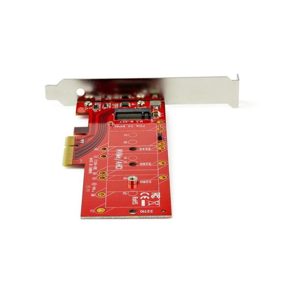 StarTech.com - Adaptador de SSD M2 a PCIe - Conversor NVMe / AHCI / NGFF / M-Key a PCIe 3.0 x4 - Perfil Bajo o Completo - Adapta