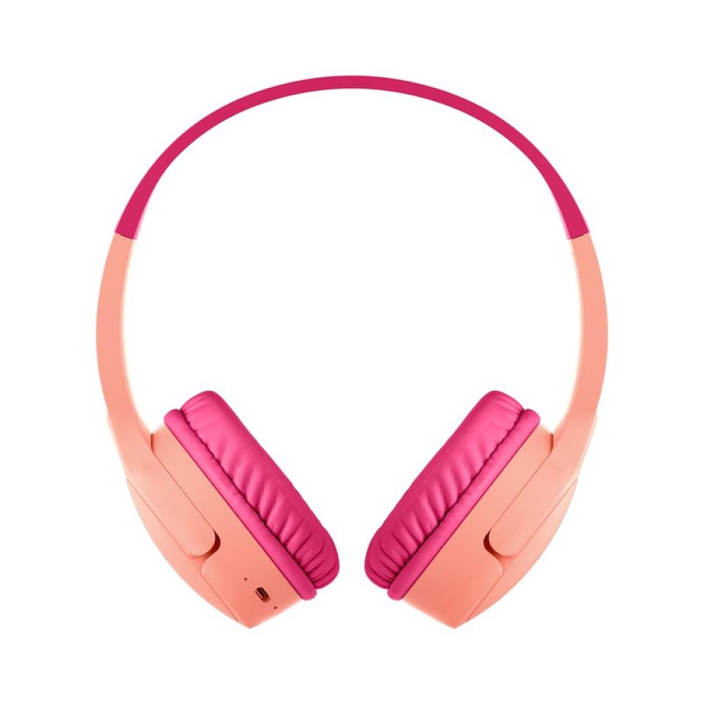 Belkin - SoundForm Mini Auriculares Inalámbrico Diadema Llamadas/Música USB Tipo C Rosa