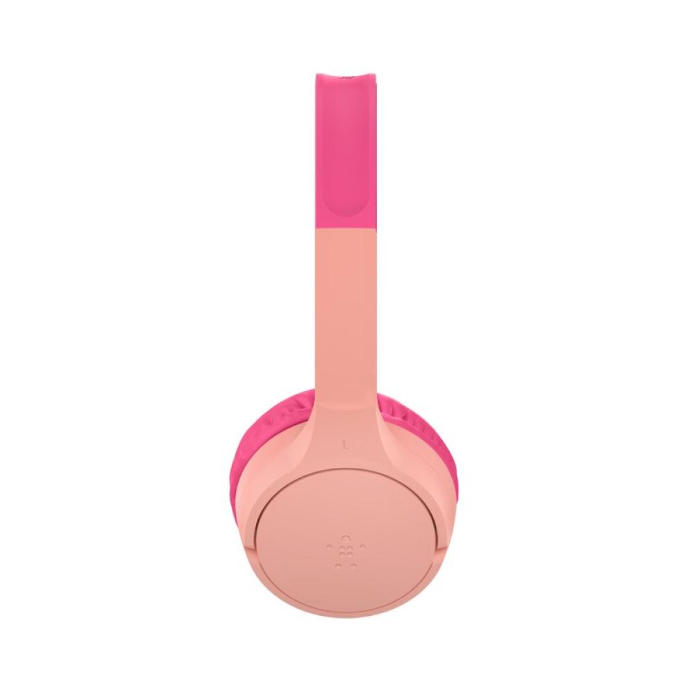 Belkin - SoundForm Mini Auriculares Inalámbrico Diadema Llamadas/Música USB Tipo C Rosa