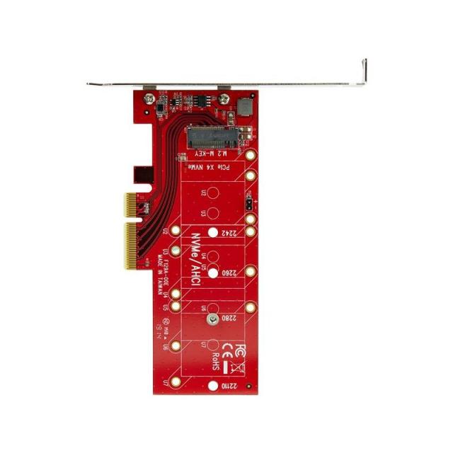 StarTech.com - Adaptador de SSD M2 a PCIe - Conversor NVMe / AHCI / NGFF / M-Key a PCIe 3.0 x4 - Perfil Bajo o Completo - Adapta