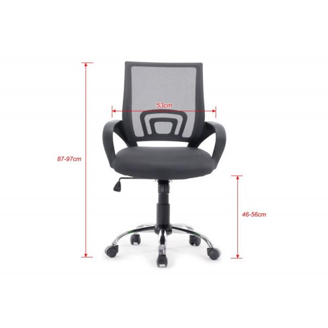 Equip - 651014 silla de oficina y de ordenador Asiento acolchado Respaldo de malla