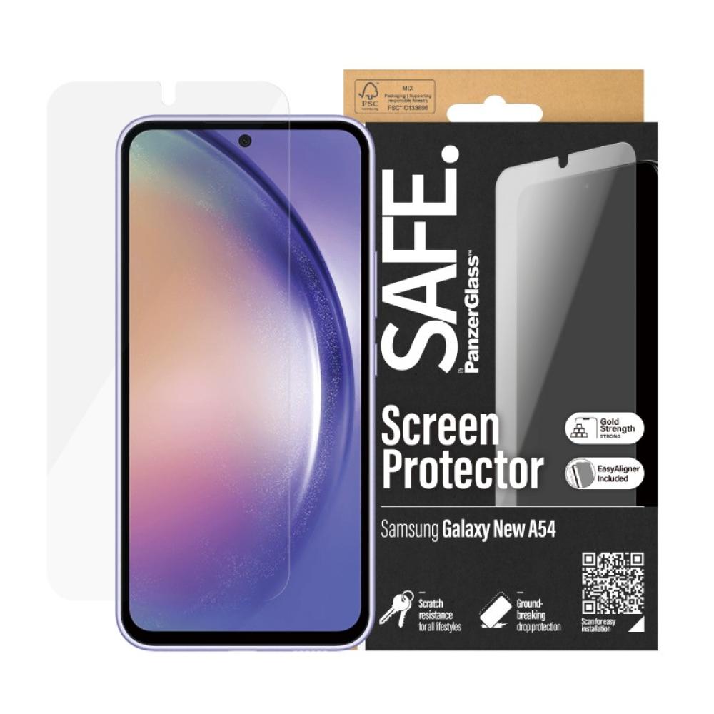 PanzerGlass - SAFE. by ® Screen Protector Samsung Galaxy A55 5G / Ultra-Wide Fit w. EasyAligner Protector de pantalla 1 pieza(s)