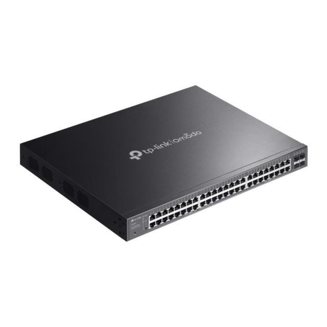 TP-Link - Omada SG2452LP switch Gestionado L2/L2+ Gigabit Ethernet (10/100/1000) Energía sobre Ethernet (PoE) 1U Negro