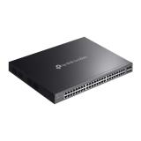 TP-Link - Omada SG2452LP switch Gestionado L2/L2+ Gigabit Ethernet (10/100/1000) Energía sobre Ethernet (PoE) 1U Negro