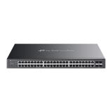 TP-Link - Omada SG2452LP switch Gestionado L2/L2+ Gigabit Ethernet (10/100/1000) Energía sobre Ethernet (PoE) 1U Negro
