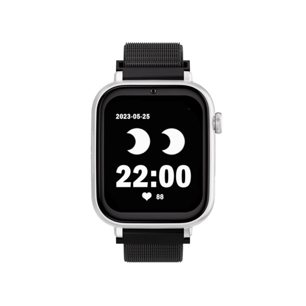 SaveFamily - Save Family PLUS SmartWatch con GPS y llamada Blanco Correa Tela Negra NO INCLUYE SIM