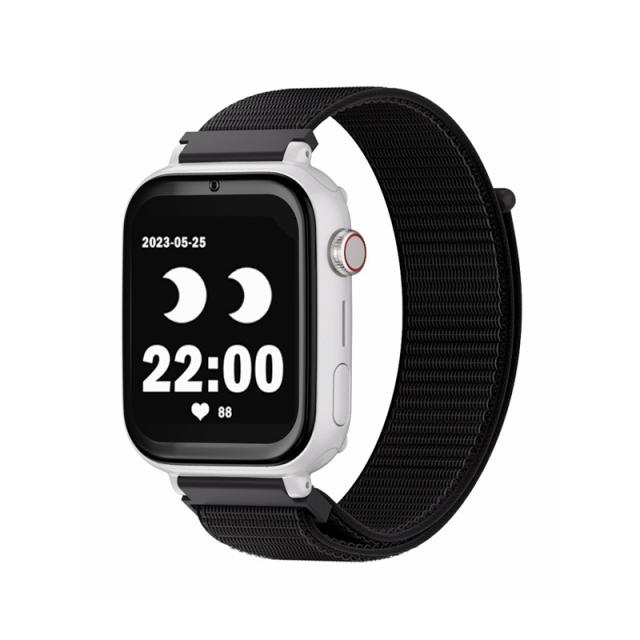 SaveFamily - Save Family PLUS SmartWatch con GPS y llamada Blanco Correa Tela Negra NO INCLUYE SIM