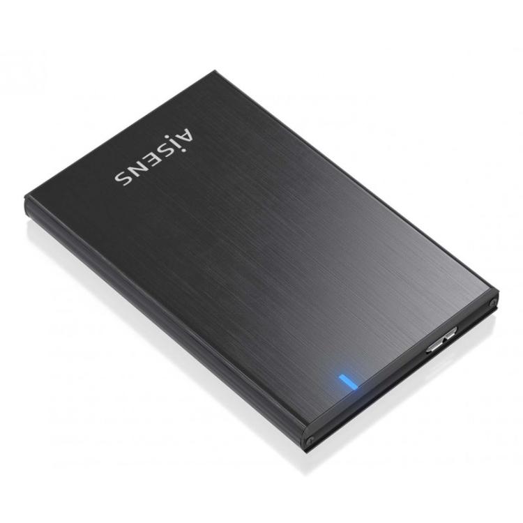 AISENS - Caja externa 2.5" ASE-2528B 9.5mm SATA a USB 3.0/USB3.1 Gen1, Negro