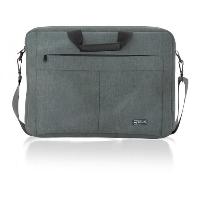 AISENS - Maletin premium para portatil 15.6, Gris