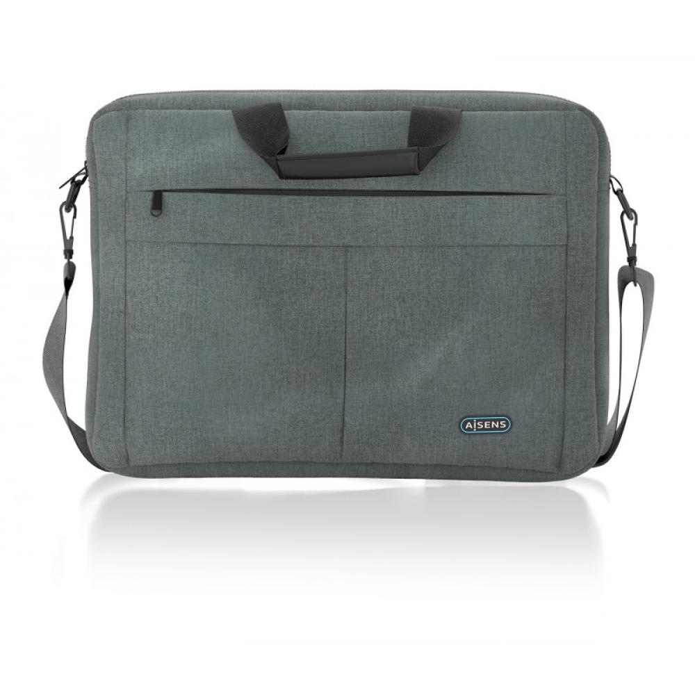 AISENS - Maletin premium para portatil 15.6, Gris