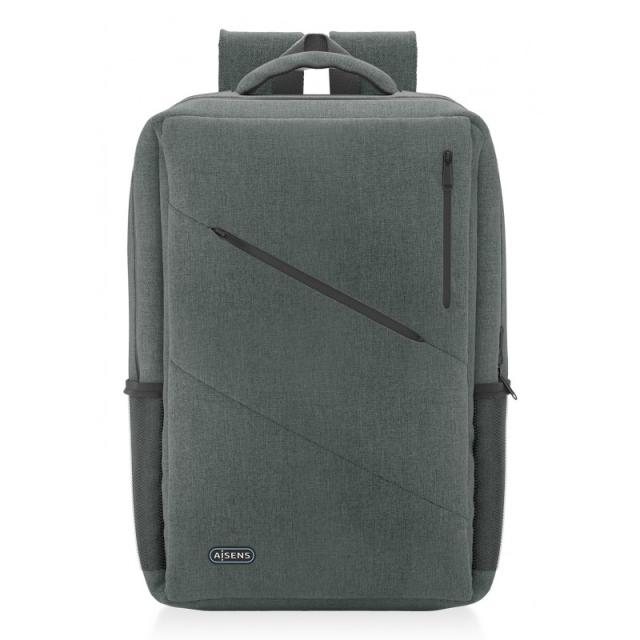 AISENS - Mochila urbana y de oficina para portatil 15,6, Gris