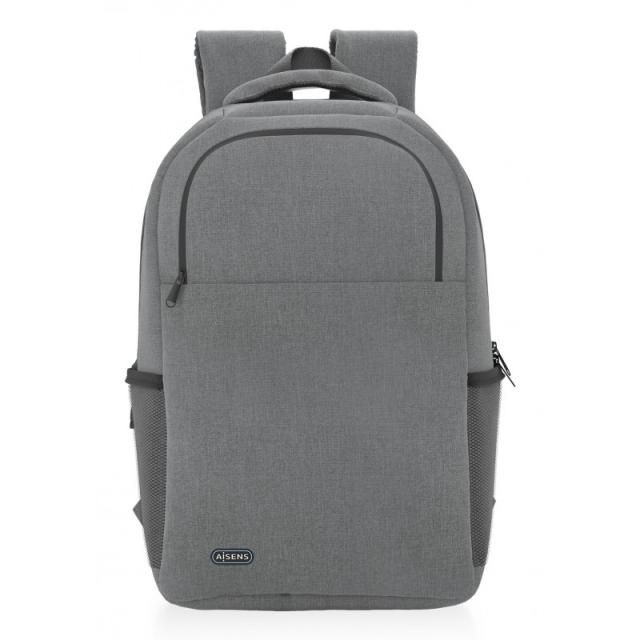 AISENS - Mochila premium para portátil 15.6, Gris - ASBG-BP083-GR