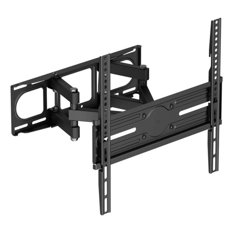 AISENS - Soporte eco giratorio, inclinable y nivelable para monitor/TV 40kg de 32-70, Negro