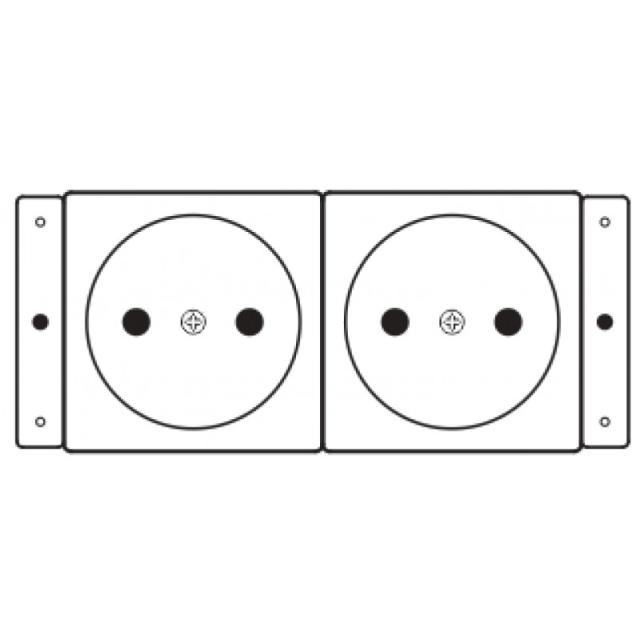 Kramer Electronics - TS-2DE toma de corriente