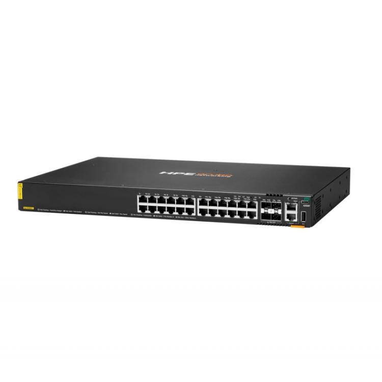 HPE - Aruba Networking CX 6200F 24G Class-4 PoE 4SFP+ 370W Gestionado L3 Gigabit Ethernet (10/100/1000) Energía sobre Ethernet (