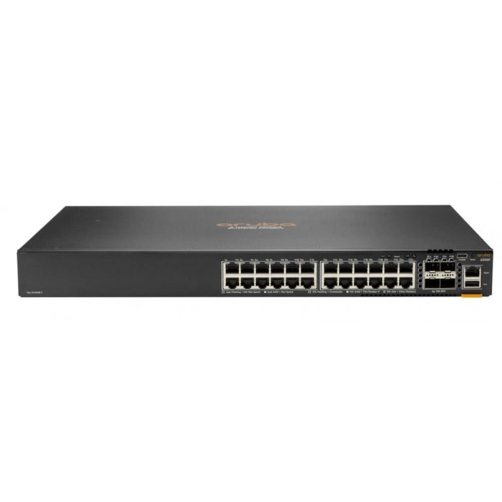 HPE - Aruba Networking CX 6200F 24G Class-4 PoE 4SFP+ 370W Gestionado L3 Gigabit Ethernet (10/100/1000) Energía sobre Ethernet (
