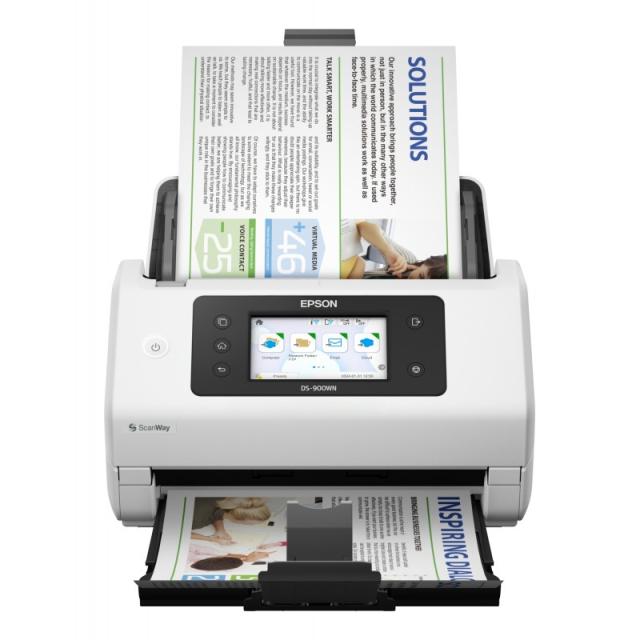 Epson - WorkForce DS-900WN Escáner alimentado con hojas 600 x 600 DPI A4 Blanco