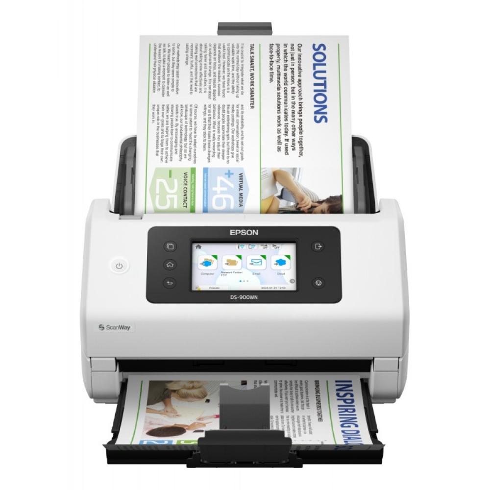 Epson - WorkForce DS-900WN Escáner alimentado con hojas 600 x 600 DPI A4 Blanco