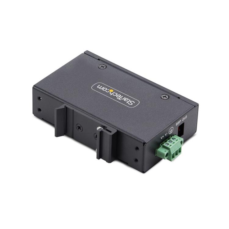 StarTech.com - Switch Ethernet Industrial de 5 Puertos no Gestionado IP30 - Ethernet 100/1000 - Montaje en Pared o Carril DIN -