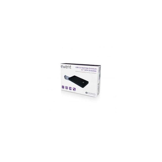 Ewent - EW7030 caja para disco duro externo Caja de disco duro (HDD) Negro 2.5"