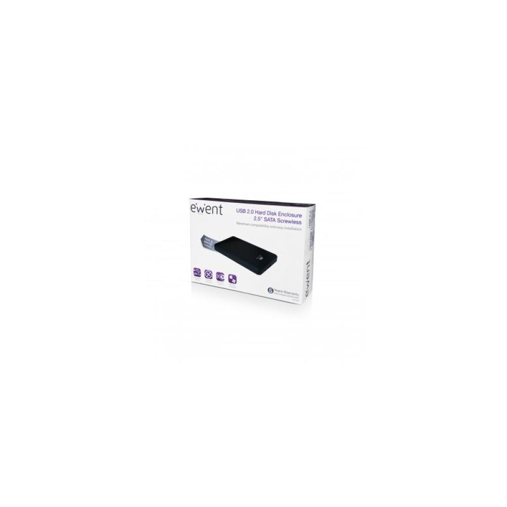 Ewent - EW7030 caja para disco duro externo Caja de disco duro (HDD) Negro 2.5"