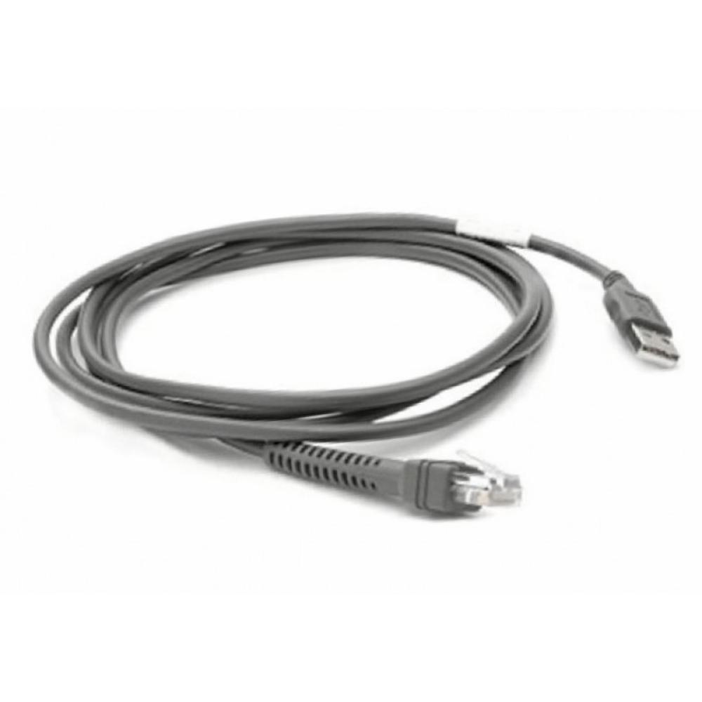 Zebra - CBA-U21-S07ZBR cable de serie Negro 2,1 m USB EAS
