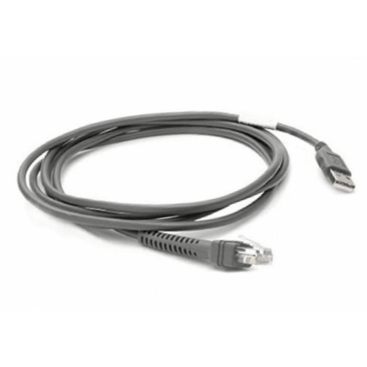 Zebra - CBA-U21-S07ZBR cable de serie Negro 2,1 m USB EAS