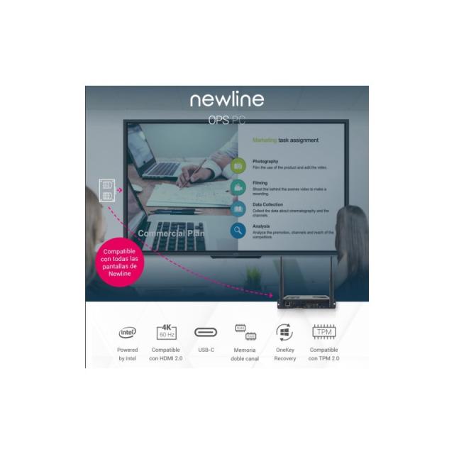 Newline - WB5B820W PCs/estación de trabajo Intel® Core™ i5 i5-1135G7 8 GB DDR4-SDRAM 256 GB SSD Windows 11 Negro